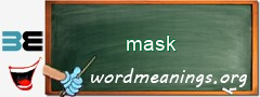 WordMeaning blackboard for mask